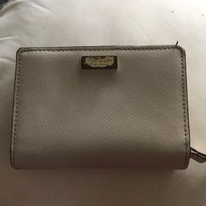 BEIGE kate spade mini wallet